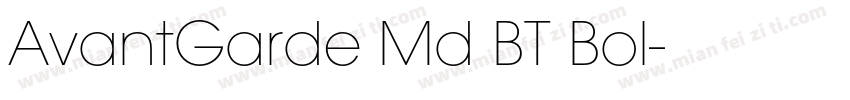 AvantGarde Md BT Bol字体转换
